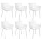 Set van 6 Kick tuinstoel Otis - Wit