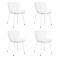 Set van 4 Kick tuinstoel Lot - Wit