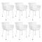 Set van 6 Kick tuinstoel Otis - Wit