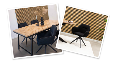 Zwarte eetkamerstoelen