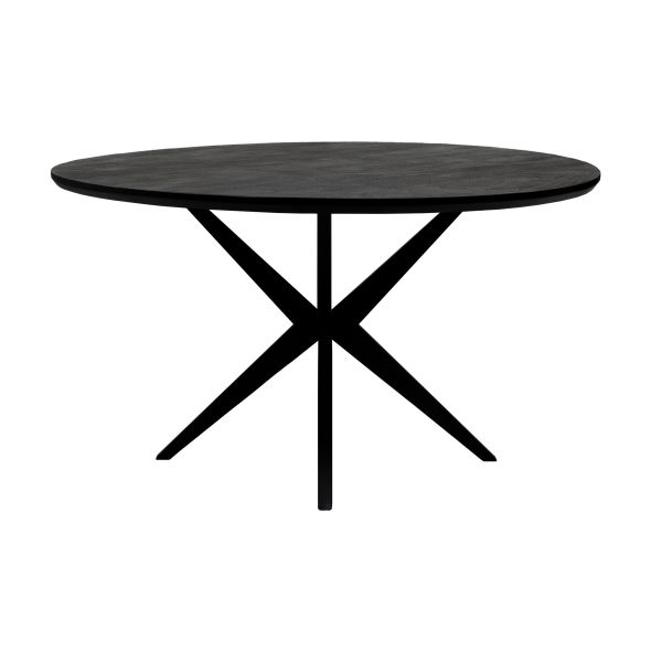 Kick eettafel Havard - 140cm - Zwart