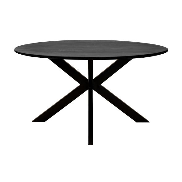 Kick eettafel Jake - 140cm - Zwart