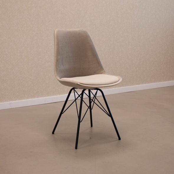 SAMPLE Kick kuipstoel Velvet - Champagne