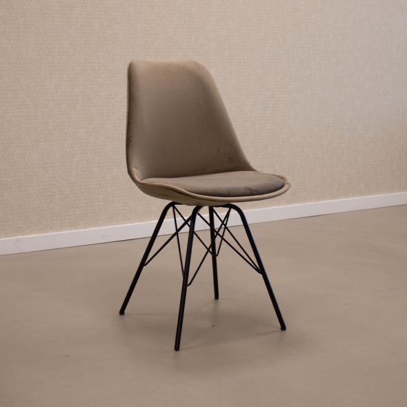 SAMPLE Kick kuipstoel Velvet - Taupe