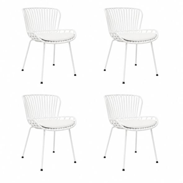Set van 4 Kick tuinstoel Lot - Wit