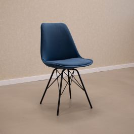 SAMPLE Kick kuipstoel Velvet - Donkerblauw