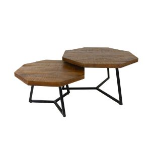 Kick salontafel set Envy - Hexagon Mango