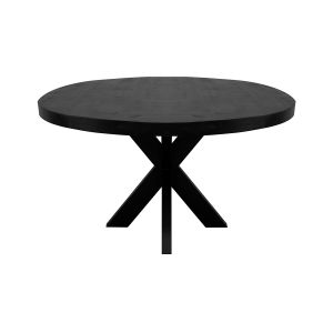 Kick eettafel Dax rond - 140cm - Zwart