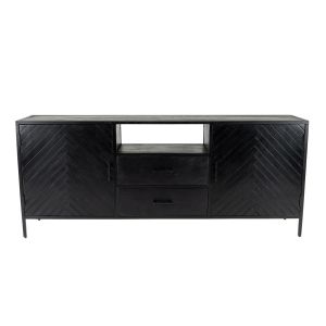 Kick dressoir Hugo hoog-75cm - Zwart