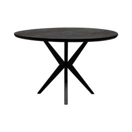 Kick eettafel Havard - 120cm - Zwart