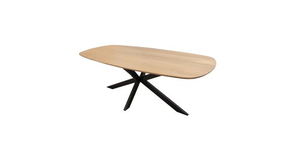 Kick eettafel Dana - 180cm - Lichtbruin