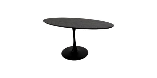 Kick eettafel Jari ovaal - Zwart