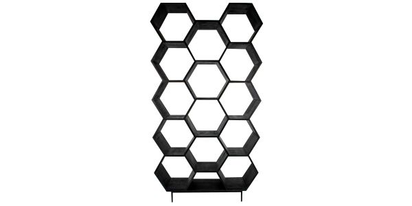 Kick open wandkast Hexagon - Antraciet