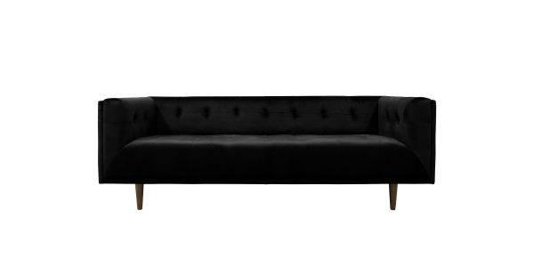 Kick Velvet Bank Bobbi - Zwart