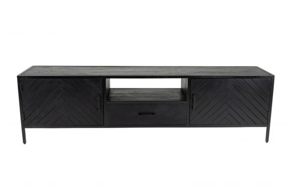 Kick TV dressoir Hugo laag-50cm - Zwart