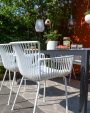 Set van 6 Kick tuinstoel Otis - Wit