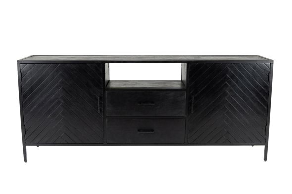 Kick dressoir Hugo hoog-75cm - Zwart