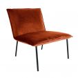 Kick Fauteuil Velvet Lola - Oranje