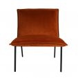 Kick Fauteuil Velvet Lola - Oranje