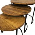 Kick salontafel Nick set van 3 rond