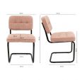 Kick Buisframe stoel Yves - Roze
