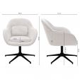 Kick draaifauteuil Lux - Champagne
