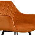 Kick eetkamerstoel Karl Velvet - Oranje