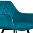 Kick eetkamerstoel Karl Velvet - Blauw
