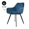 Kick eetkamerstoel Karl Velvet - Donkerblauw