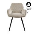 Kick eetkamerstoel Karl Velvet - Champagne