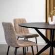 Kick eettafel Havard - 120cm - Zwart