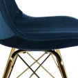 Kick kuipstoel Velvet - Donkerblauw