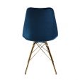 Kick kuipstoel Velvet - Donkerblauw