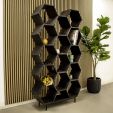 Kick open wandkast Hexagon - Antraciet