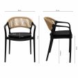 Kick tuinstoel Coco - Zwart/Beige