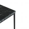 Kick bijzettafel Marble 50x50cm - Zwart