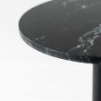 Kick bijzettafel Marble rond hoog - Zwart