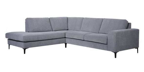 Kick hoekbank - James Donker Grijs 