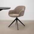Kick draaistoel Matt - Taupe