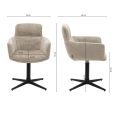 Kick draaistoel Noud - Beige