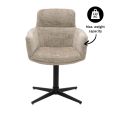 Kick draaistoel Noud - Beige