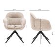 Kick draaistoel Stan - Beige