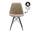 Kick eetkamerstoel Bren - Beige