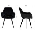 Kick Eetkamerstoel Monza - Zwart