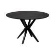 Kick eettafel Havard - 120cm - Zwart