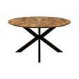 Kick eettafel Jake - 120cm - Bruin