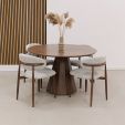 Kick eettafel Viggo - 120cm - Bruin
