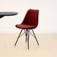 Kick kuipstoel Velvet - Rood
