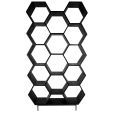 Kick open wandkast Hexagon - Antraciet