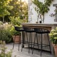 Kick (tuin)barkruk Rio - Zwart